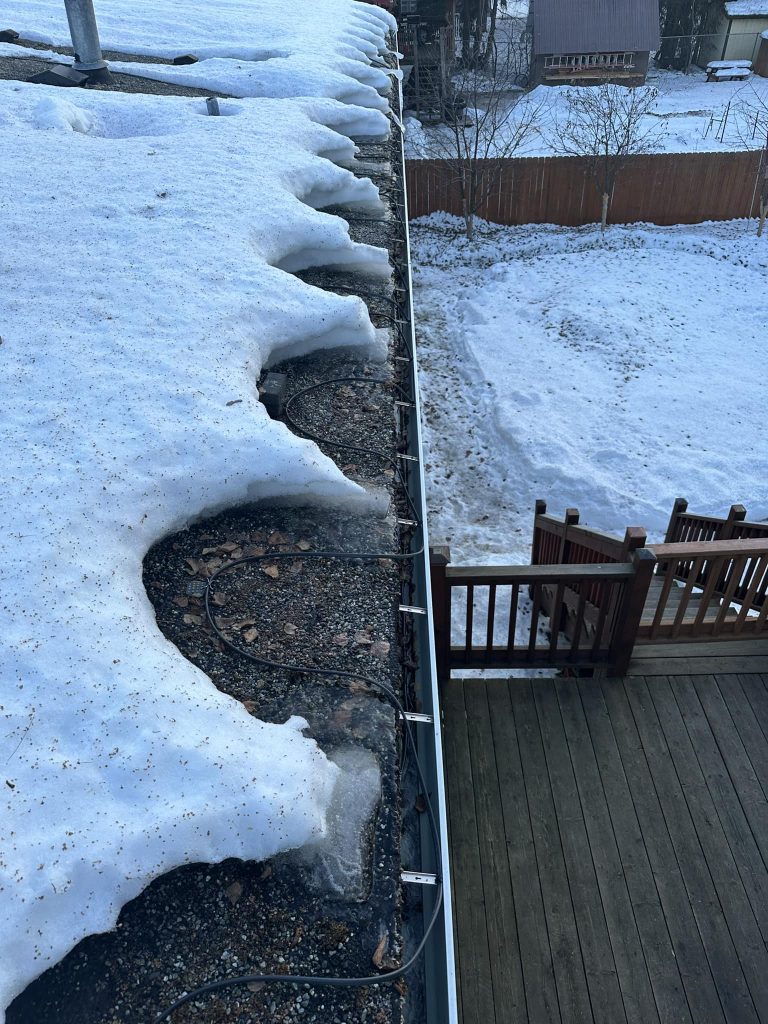 Anchorage Alaska Roof Heat Tape Heat Cable Installation Heat Tape in Action